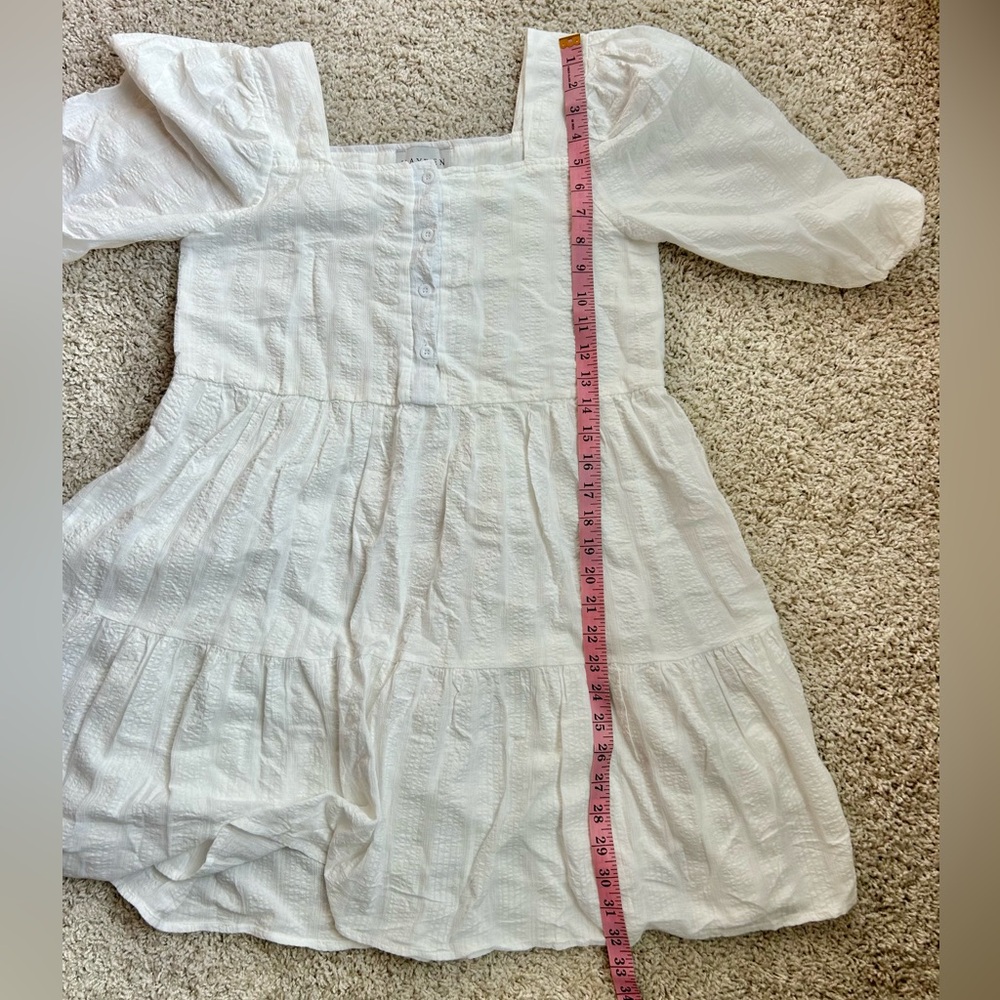 Hayden Los Angeles White Patterned Mini Dress Size Small - Picture 9 of 9